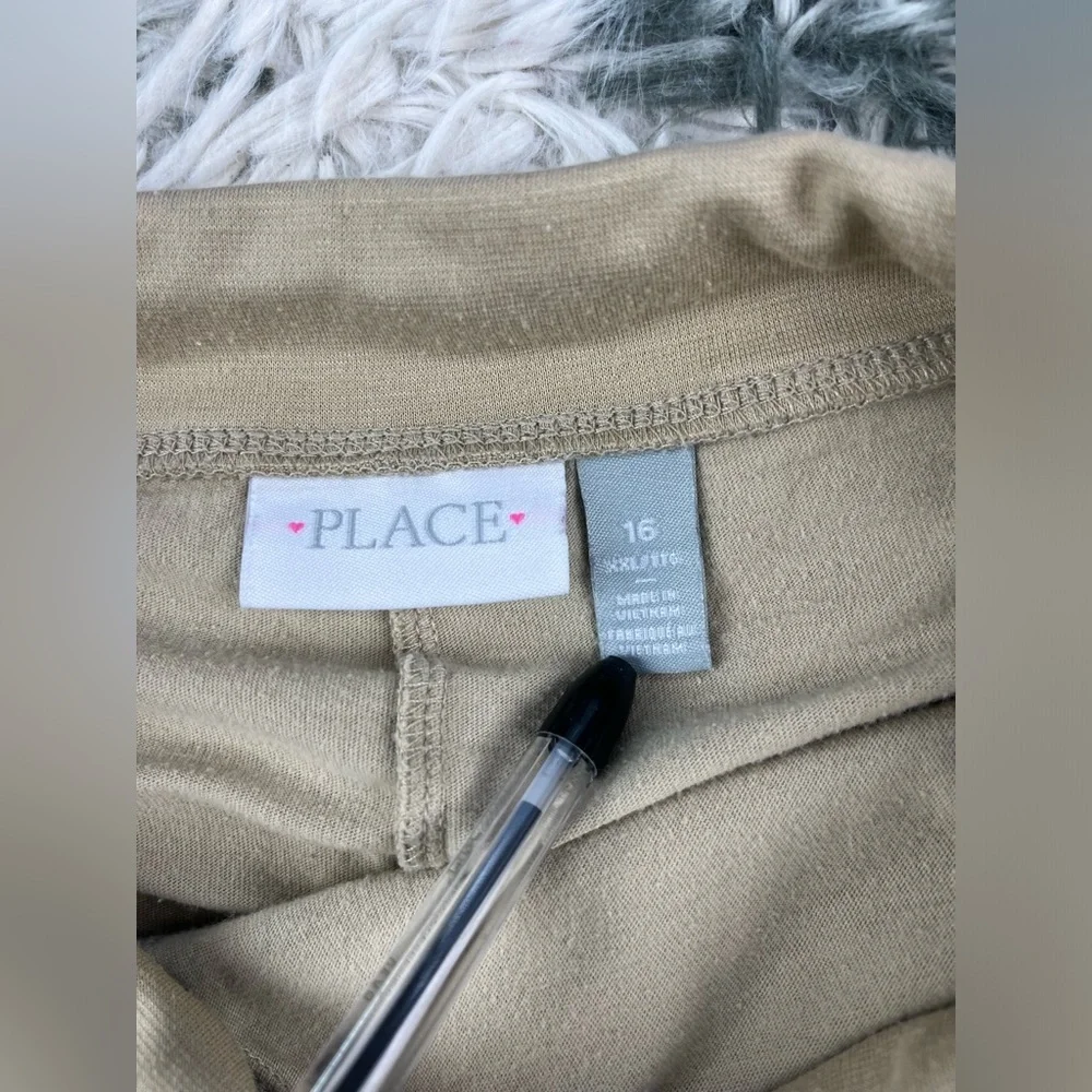 Childrens Place Kids Girls Khaki Uniform Skort Size 16